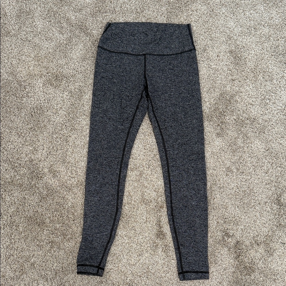 lululemon athletica Dark Gray Heather High-Rise Leggings